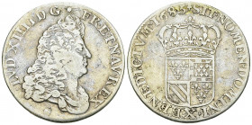 Louis XIV, AR 1/2 Ecu Carambole 1685, Amiens 

France, Royaume. Louis XIV (1643-1715). AR 1/2 Ecu Carambole 1685 (34 mm, 18.37 g), Amiens.
Gad. 182...