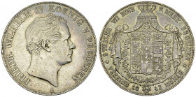 Preussen, AR Doppeltaler 1842 A 

Deutschland, Preussen. Friedrich Wilhelm IV. AR Doppeltaler 1842 A (41 mm, 36.99 g).
AKS 69.

Randfehler. Sehr ...