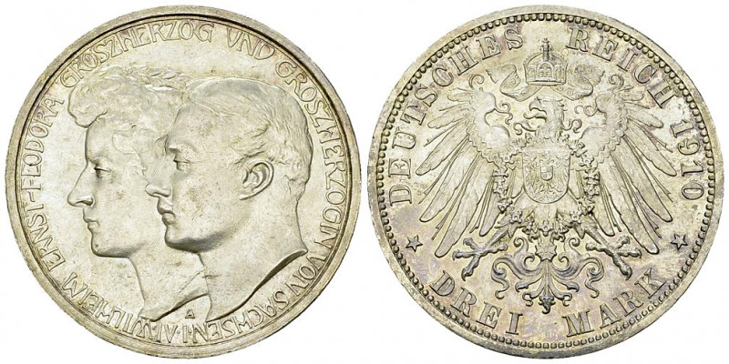 Sachsen-Weimer-Eisenach, AR 3 Mark 1910 

Deutschland. Sachsen-Weimer-Eisenach...
