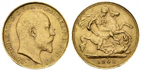Edward VII AV 1/2 Sovereign 1902 

Great Britain. Edward VII. AV 1/2 Sovereign 1902 (3.99 g).
KM 804.

Almost extremely fine.