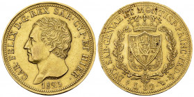 Carlo Felice, AV 80 Lire 1825, Torino 

Italy, Casa Savoia. Carlo Felice (1821-1831). AV 80 Lire 1825 L, (25.75 g), Torino.
Pag. 26; Gig. 4.

Qua...