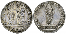 Andrea Gritti, AR Lira 

Italia. Venezia. Andrea Gritti (1523-1538). AR Lira (33 mm, 6.47 g).
CNI VIII 268.

Bella patina da medagliere. Buon BB.