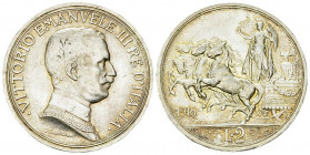 Vittorio Emanuele III, AR 2 Lire 1916 R 

Italia. Vittorio Emanuele III. AR 2 Lire 1916 (10.01 g).
KM 55.

Quasi FDC.
