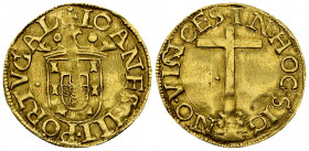 João III AV Cruzado 

Portugal, Kingdom. João III (1521-1557). AV Cruzado (23 mm, 3.43 g).
Fr. 29.

Very fine to extremely fine.
