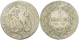 Basel, AR Taler 1765 

Schweiz. Basel, Stadt. AR Taler 1765 (38 mm, 22.94 g).
HMZ 2-99g.

Schön.
