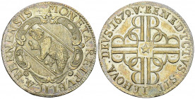 Bern, AR Taler 1679 

Schweiz. Bern, Stadt. AR Taler 1679 (42 mm, 27.83 g).
D./T. 1133; HMZ 2-190d.

Gutes sehr schön.