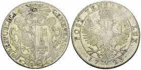 Genf, AR Taler 1723 

Schweiz, Genf /Genève. AR Taler 1723 (40 mm, 26.99 g).
HMZ 2-339d.

Sehr schön.