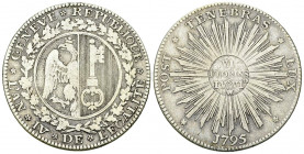 Genf, AR Halbtaler 1795 

Genf, Stadt. AR Halbtaler 1795 (33 mm, 14.46 g).
 HMZ 2-340a.

Gutes schön.