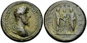 Lucius Verus AE "Medallion", later aftercast 

Lucius Verus, after Giovanni Cavino (1500-1570). Paduan AE "Medallion" (41 mm, 52.56 g). 
Obv. L VER...