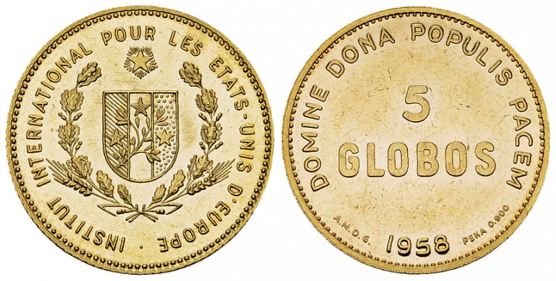 Europa, AV Medaille 1958, 5 Globos 

Europa. AV Medaille 1958 (22 mm, 7.15 g)....