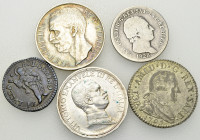 Italy, Lot of 5 coins 

Italy. Lot of (five) coins.

Fine to extremely fine.

Lot sold as is, no returns.