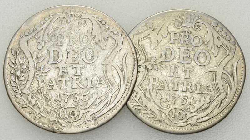 Zürich, Lot von 2 AR 10 Schilling 

Schweiz, Zürich. Lot von 2 (zwei) AR 10 Sc...