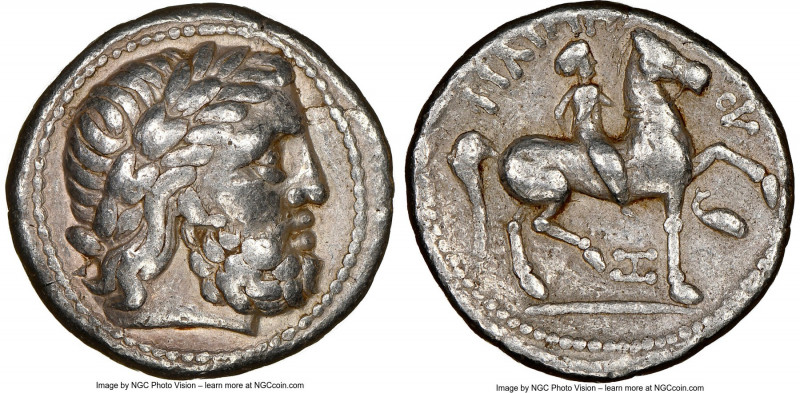 EASTERN EUROPE. Imitating Philip II of Macedon (ca. 4th-3rd centuries BC). AR te...