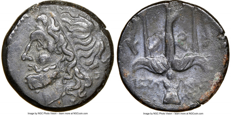 SICILY. Syracuse. Hieron II (ca. 275-215 BC). AE litra (18mm, 8h). NGC XF. Head ...