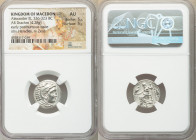 MACEDONIAN KINGDOM. Alexander III the Great (336-323 BC). AR drachm (17mm, 4.28 gm, 12h). NGC AU 5/5 - 5/5. Early posthumous issue of 'Colophon', 323-...