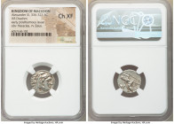 MACEDONIAN KINGDOM. Alexander III the Great (336-323 BC). AR drachm (17mm, 10h). NGC Choice XF. Posthumous issue of Abydus, ca. 310-301 BC. Head of He...