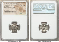 MACEDONIAN KINGDOM. Alexander III the Great (336-323 BC). AR drachm (17mm, 12h). NGC Choice VF. Late lifetime-early posthumous issue of 'Teos', ca. 32...
