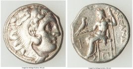 MACEDONIAN KINGDOM. Alexander III the Great (336-323 BC). AR drachm (17mm, 4.36 gm, 12h). VF, scratch. Early posthumous issue of Colophon, ca. 310-301...
