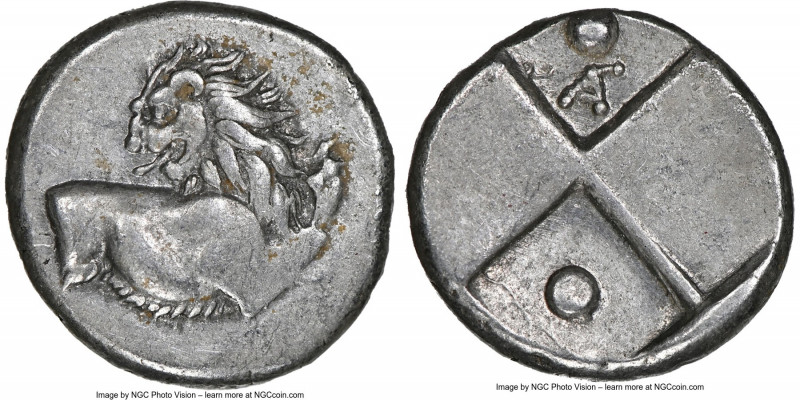 THRACE. Chersonesus. Ca. 4th century BC. AR hemidrachm (12mm). NGC Choice XF. Pe...