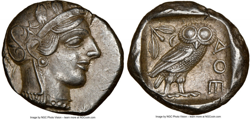 ATTICA. Athens. Ca. 440-404 BC. AR tetradrachm (25mm, 17.20 gm, 10h). NGC Choice...
