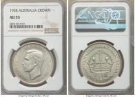 George VI Crown 1938-(m) AU55 NGC, Melbourne mint, KM34. Rarest date of two year type. 

HID09801242017

© 2020 Heritage Auctions | All Rights Res...