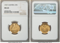 Republic gold 25 Schilling 1937 MS64 NGC, KM2856. Mintage 7,060. 

HID09801242017

© 2020 Heritage Auctions | All Rights Reserved