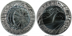 Republic 3-Piece Lot of Certified bi-metallic silver & niobium 25 Euros MS70 NGC, 1) "Tunnel Construction" 25 Euro 2013, KM3217 2) "Cosmos" 25 Euro 20...