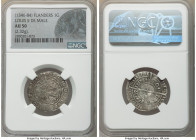 Flanders. Louis II de Mâle Gros ND (1346-1384) AU50 NGC, Boudeau-2233. 26mm. 2.32gm. Helmeted lion left / Floriated cross. 

HID09801242017

© 202...