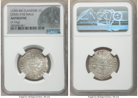 Flanders. Louis II de Mâle 4-Piece Lot of Certified Gros ND (1346-1384) Authentic NGC, Boudeau-2233. Weights range from 2.18-2.74gm. Sold as is, no re...