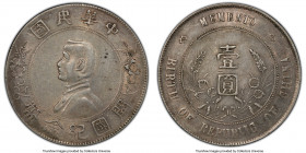 Republic Sun Yat-sen "Memento" Dollar ND (1927) AU53 PCGS, KM-Y318a.1, L&M-49. Six pointed stars variety. 

HID09801242017

© 2020 Heritage Auctio...