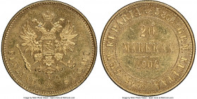 Russian Duchy. Nicholas II gold 20 Markkaa 1904-L MS64 NGC, Helsinki mint, KM9.2.

HID09801242017

© 2020 Heritage Auctions | All Rights Reserved