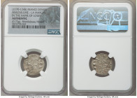 Angouleme 3-Piece Lot of Certified Deniers ND (1170-1245) Authentic NGC, La Marche mint, PdA-2663. Struck in the name of Louis (VII, VIII or IX). Weig...