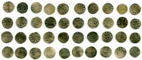 20-Piece Lot of Uncertified Assorted Deniers ND (12th-13th Century) VF, Includes (13) Le Marche, (6) St. Martial and (1) Deols. Average size 19.0mm. A...