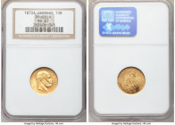 Prussia. Wilhelm I gold 10 Mark 1872-A MS67 NGC, Berlin mint, KM502. AGW 0.1152 oz. 

HID09801242017

© 2020 Heritage Auctions | All Rights Reserv...