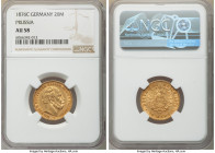 Prussia. Wilhelm I gold 20 Mark 1876-C AU58 NGC, Frankfurt mint, KM505.

HID09801242017

© 2020 Heritage Auctions | All Rights Reserved