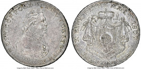 Rhine Confederation. Carl von Dahlberg Taler 1809-CB AU55 NGC, Regensburg mint, KM-C7, Dav-810. Lavender tinted smoke-gray and celery green toning. In...
