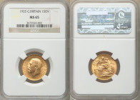 George V gold Sovereign 1925 MS65 NGC, KM820, S-3996. AGW 0.2355 oz. 

HID09801242017

© 2020 Heritage Auctions | All Rights Reserved