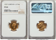 George VI gold Proof 1/2 Sovereign 1937 PR64 NGC, KM858, S-4077. Cloudy legends with water fields. 

HID09801242017

© 2020 Heritage Auctions | Al...