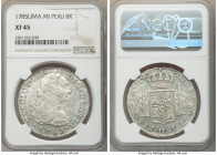 Charles III 8 Reales 1785 LM-MI XF45 NGC, Lima mint, KM78a.

HID09801242017

© 2020 Heritage Auctions | All Rights Reserved