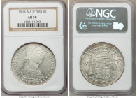 Ferdinand VII 8 Reales 1810 LM-JP AU58 NGC, Lima mint, KM106.2. Small imagined bust. Untoned white surfaces reflective fields. 

HID09801242017

©...