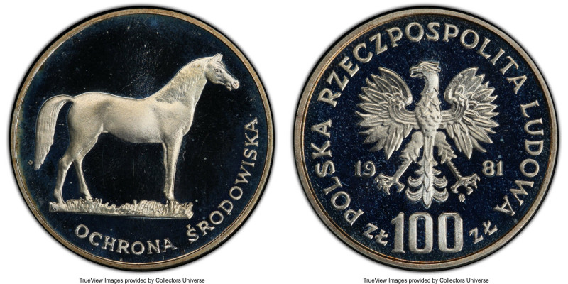 People's Republic 4-Piece Lot of Certified Assorted Proof Zlotych PCGS, 1) "Hors...