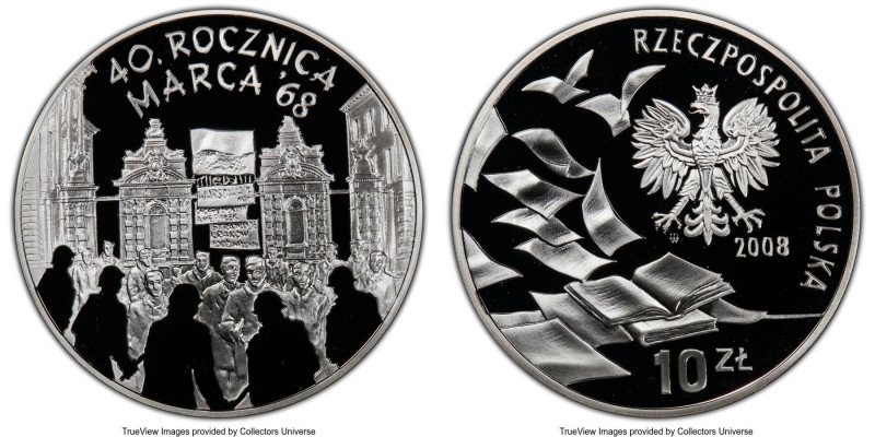 People's Republic 4-Piece Lot of Certified Proof Zlotych PCGS, 1) "40th Annivers...