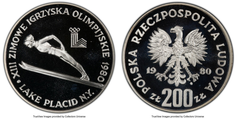 People's Republic 4-Piece Lot of Certified Proof 200 Zlotych 1980-MW PCGS, 1) 20...