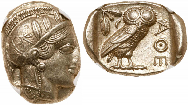 Athens. Silver Tetradrachm, 440-404 BC (17.22 g). Head of Athena to right, weari...