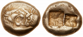 Lydia Kingdom. Sardes. Croesus, 561-546 BC. Silver Siglos (5.28g). VF