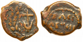 Judea. Herodian Dynasty. Herod I the Great. AE prutah, 13 mm (1.28g), 40-4 BCE. VF