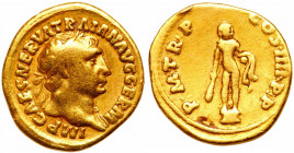 Trajan, AD 98-117. Gold Aureus (7.02g)