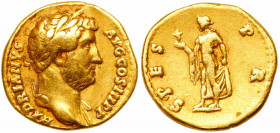 Hadrian, AD 117-138. Gold Aureus (6.73g)