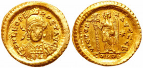 Leo I, AD. 457-474. Gold Solidus (4.46g)