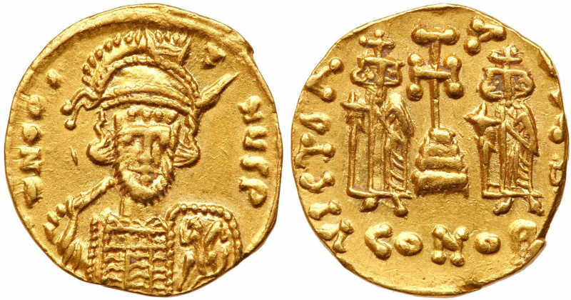 Constantine IV, Pogonatus, 668-685. Gold Solidus (4.21 g). Mint of Constantinopl...